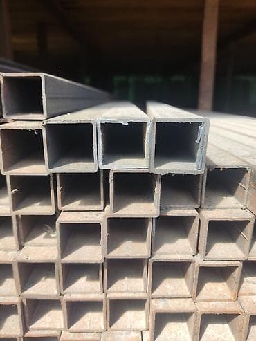 Profile pipe, Болот, Квадрат, Электр менен ширетилген, Жабуусуз, Кесуу