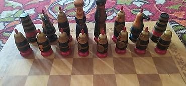 Шахматы: Шахматы! Редкий экземпляр, национальный исторический стиль! цена 12000 — 4