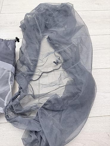 дождевик на коляску: Дождевик и москитная сетка для детской коляски-люльки (серый) — 2