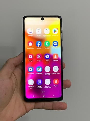 samsung note7: Samsung Galaxy A71, Б/у, 128 ГБ, цвет - Синий, 2 SIM — 4
