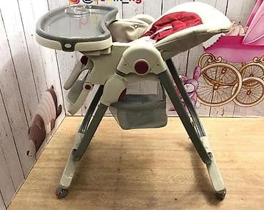 Стульчик для кормления, Б/у, Другой бренд, Металл, Другой вид, цвет - Серый, Самовывоз