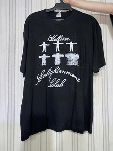 hikikomori kai: Мужская футболка, M, L, Новый, цвет - Черный, Самовывоз, Платная доставка — 1