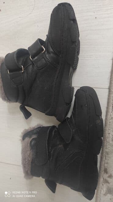 детский зимний обувь: Зимние детские ботинки от Лионтурция - Цвет: черный - Утепление — 2