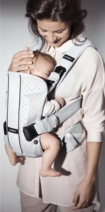 Балдар дүйнөсү: Эргорюкзак-переноска BabyBjorn в светло-сером цвете. Удобная — 1