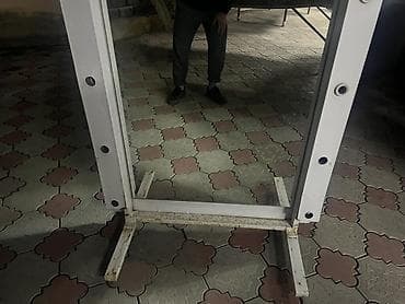 party box: Б/у зеркало с подсветкой, в полный рост каркас из прочного металла — 3