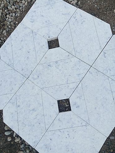 битоные: Тротуарная плитка с декоративным рисунком и вставками - Материал — 1