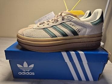 Спорттук бут кийим: Кроссовкалар, 38, Adidas, Жаңы, түсү - Саргыч боз, Өзү алып кетүү — 3