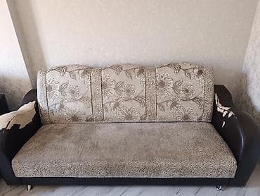 куплю мебель бу бишкек: Комплект мягкой мебели, цвет - Коричневый — 1