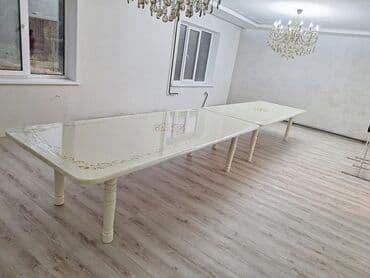 дом на колесах купить бишкек: Стол и стул для зала, цвет - Белый — 9