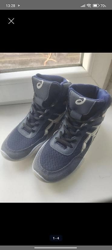 Спорт жана эс алуу: Борцовки Crouse, черный, размер 36, Asics, синий, размер 37 — 3