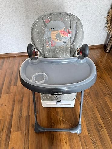 foldable table: Детский стульчик для кормления SHENMA - Удобный широкий столик с — 3