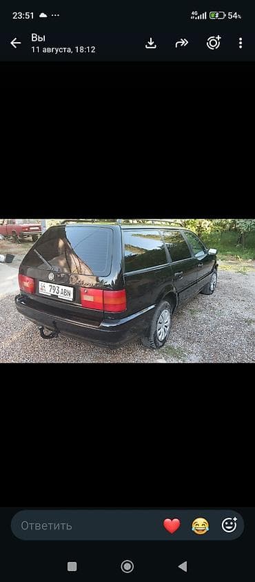 windom 2001: Volkswagen Passat Variant: 1994 г., 2 л, Механика, Бензин, Универсал — 4