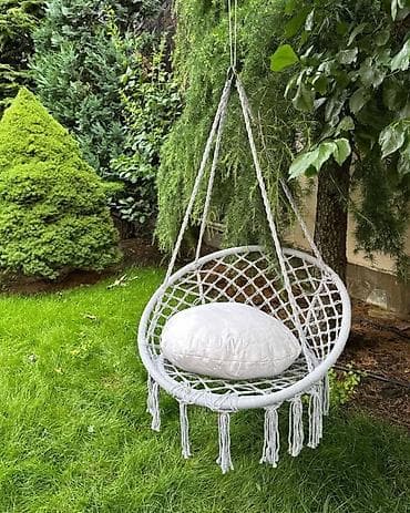 качели круглые: Гамак Одноместный, Плетеный — 1