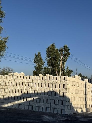 поддон бишкек: Заборы из пескоблока, Установка — 2