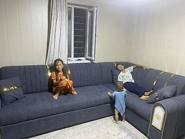 Угловой диван-трансформер - Форма: L‑образный, с глубокой посадкой и at lalafo.kg Угловой диван-трансформер - Форма: L‑образный, с глубокой посадкой и