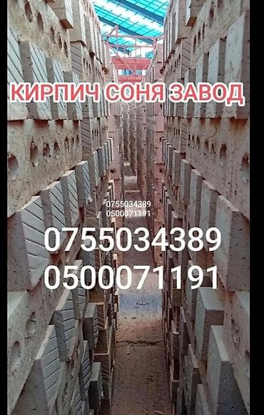 лис кырша: Пустотелый, дырчатый, жжёный кирпич,полублок,?90 завод соня кирпич — 1