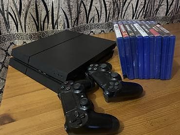 Игровая консоль (Цена без учета игр) Sony PlayStation 4 Fat (чёрная lalafo.kg да Игровая консоль (Цена без учета игр) Sony PlayStation 4 Fat (чёрная