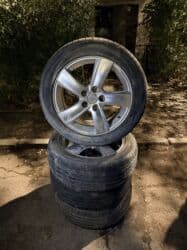 меняю на 14: Колеса в сборе R 17, Лето, Б/у, Комплект, Легковые, Литые, отверстий - 5 — 1