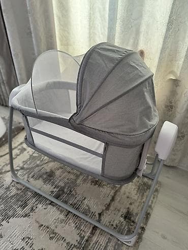 радионяня цена бишкек: Люлька, Колыбель, Металл, цвет - Серый — 1