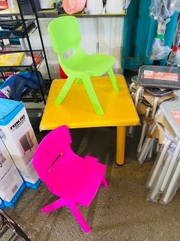 стульчик для ребёнка: Стол 60*60см 3500с Стул высота 50см 850с стул для детей стульчик — 2