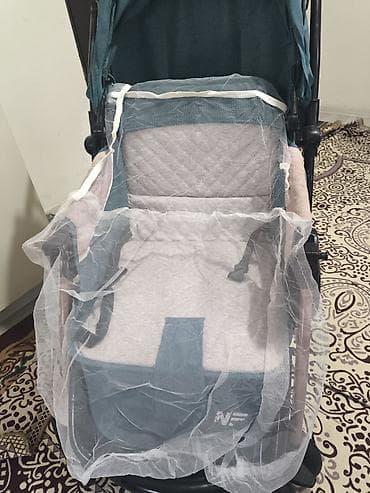 летняя коляска: Коляска, Другой бренд, цвет - Голубой, Б/у, Самовывоз — 3