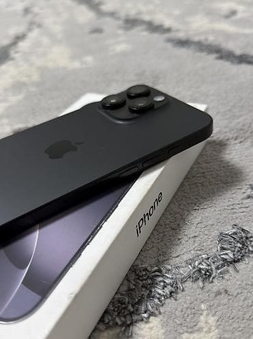 IPhone 16 Pro Max, Б/у, 256 ГБ, Black Titanium, Кабель, Коробка, 92 % — 5