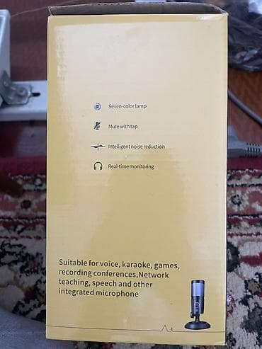 переходник эзернет: Микрофон USB GB2020 с динамической RGB‑подсветкой - Подсветка — 2