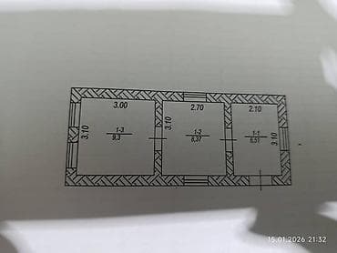 алмашам обмен: Времянка, 24 м², 3 комнаты, Собственник, Старый ремонт — 4