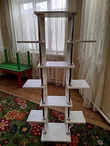 полки напольные: Полка, этажерка для цветов, Новый, ЛДСП — 4
