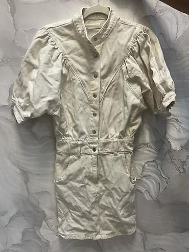 шорты поло: Женский джинсовый комбинезон-платье MNG Denim - Бренд: MNG (Mango) — 2