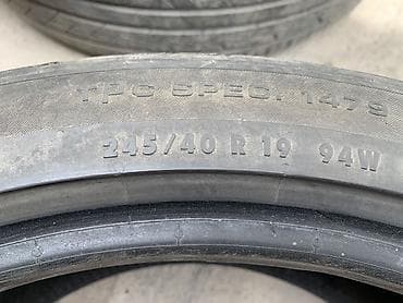 s 140: Шины 245 / 40 / R 19, Лето, Б/у, Пара, Легковые, Continental — 4