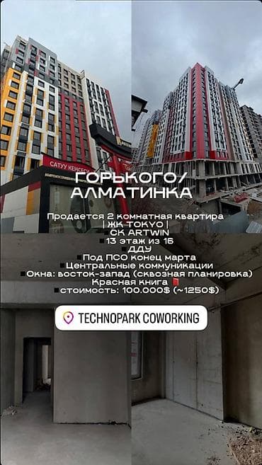 mega hous: 2 комнаты, 78 м², Элитка, 13 этаж — 2