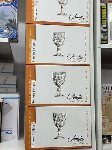 Набор бокалов на ножке Amytis (модель V280) от Kaveh Glass Industrial