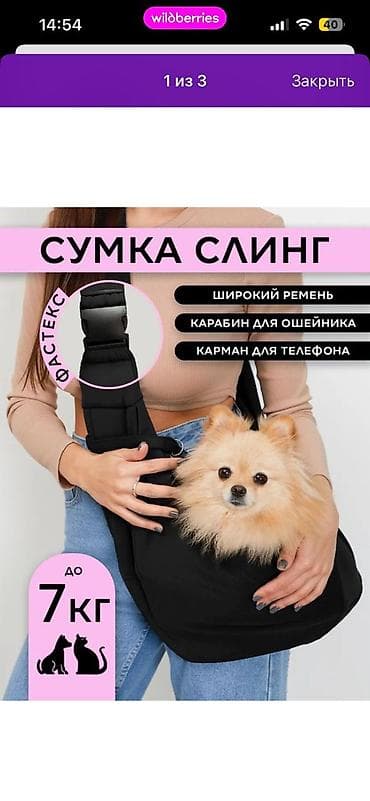 Продаю сумку слинг для собачек. Очень удобная. Пользовалась недолго lalafo.kg да Продаю сумку слинг для собачек. Очень удобная. Пользовалась недолго