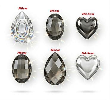 foo foo: Подвеска, кристалл премиум класса, декоративный для украшения — 1