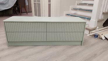 Тумбы и подставки: Комод для одежды, Новый, Без зеркала, МДФ, цвет - Зеленый — 1