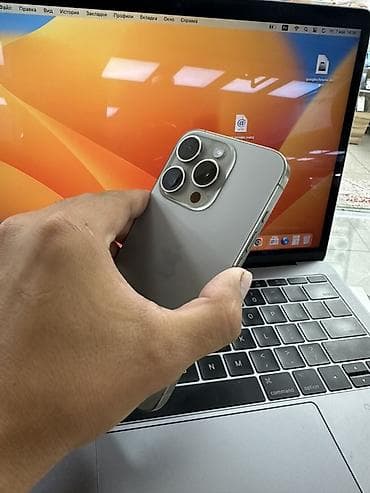 iphone 11 pro: IPhone 15 Pro, Б/у, 256 ГБ, Natural Titanium, Кабель, 86 % — 7