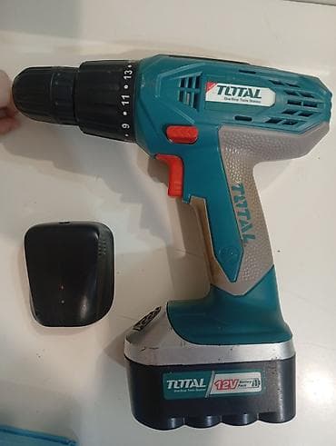Аккумуляторная дрель‑шуруповерт TOTAL 12V - Питание: аккумуляторный at lalafo.kg Аккумуляторная дрель‑шуруповерт TOTAL 12V - Питание: аккумуляторный