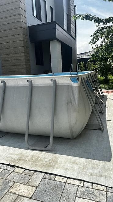 теплый бассейн: Каркасный прямоугольный бассейн Bestway 549x274x122 c Всё входит в — 2
