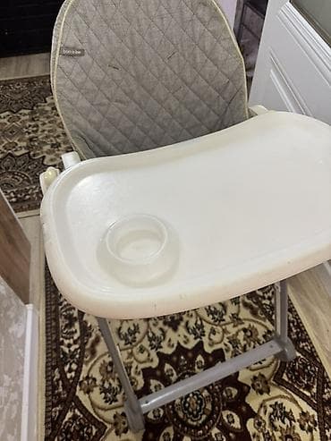 зеркало с комодом: Стульчик для кормления, Другой бренд, Металл, Другой вид, цвет - Серый — 2