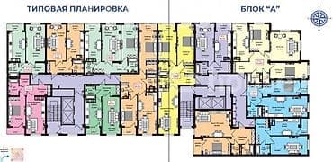 аманат сити: 1 комната, 51 м², Элитка, 5 этаж, Готовая ПСО (под самоотделку) — 4