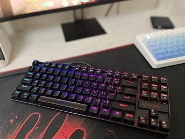 Компьютерные мышки: Клавиатура, Механическая, Проводное подключение, Размер: 80% — 2