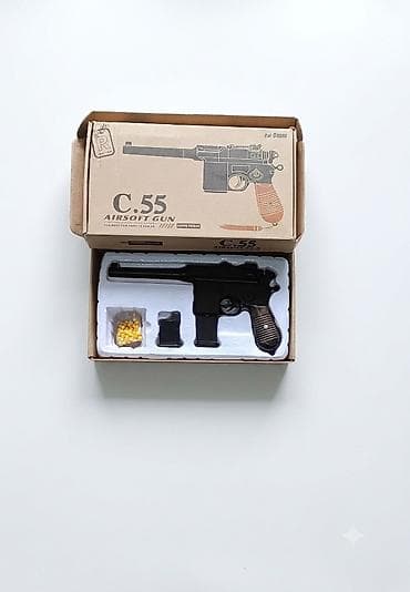 Охота и рыбалка: Игровой страйкбольный пистолет C.55 (6 мм) - Модель: C.55 Airsoft — 1