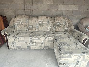 горка мебел: Угловой диван, C подушками, Трехместный — 1