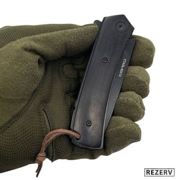 купить охотничий нож: Складной нож Крот от Витязь сталь 65х13 черный Охота и рыбалка! — 10