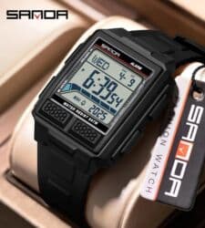 Атайын кийим: Sanda Функции: часы, минуты, секунды, таймер, будильник, подсветка — 3