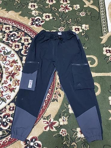 одежда хиджаб: Спортивные брюки adidas, размер XL - Фасон: карго-джоггеры - Цвет — 1