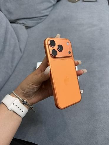 iphone cs max: IPhone 17 Pro, Б/у, 256 ГБ, Оранжевый, Коробка, 97 % — 6