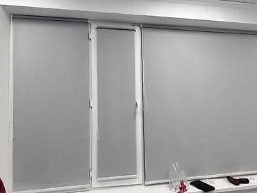 Текстиль: Рулонные шторы на пластиковые окна, цвет серый (универсальный — 1