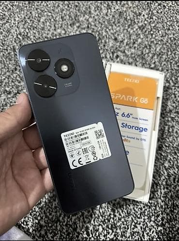 Tecno Spark Go 2024, 64 ГБ, цвет - Черный